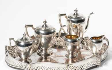 Five-piece Reed & Barton Sterling Silver Tea and Coffee Service
