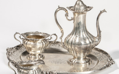 Four-piece Black, Starr & Frost Sterling Silver Coffee Service
