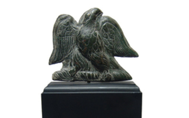 Roman bronze plaque/applique in the form of an eagle