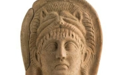 Roman Terracotta Votive Portrait of Hercules 3rd - 2nd century...