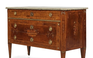 A Gustavian late 18th century commode by N P Stenström (master in Stockholm 1781-1790), not signed.