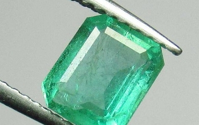 1.36 Ctw Natural Zambian Emerald Octagon Cut