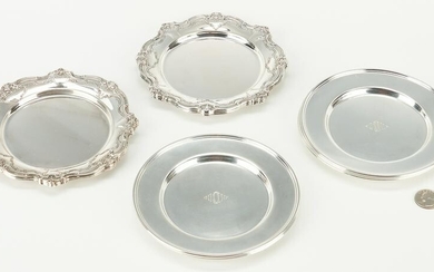 14 Sterling Silver Bread & Butter Plates, incl. Gorham