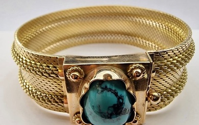 14 kt. Gold - Bracelet Turquoise