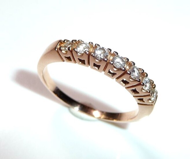 14 kt. Pink gold - Ring - 0.35 ct Diamonds
