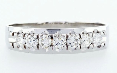 14 kt. White gold - Ring - 0.49 ct Diamond - Diamonds