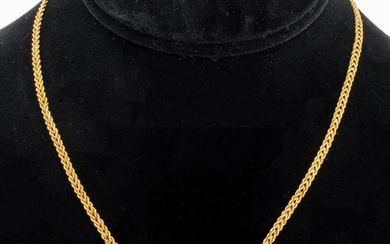 14K Yellow Gold Graduated Rope Chain Necklace
