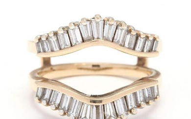 14KT Gold and Diamond Ring Guard