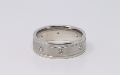 14Kt White Gold Eternity Diamond Ring.