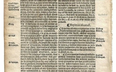 1559 English Law Leaf Henry VIII