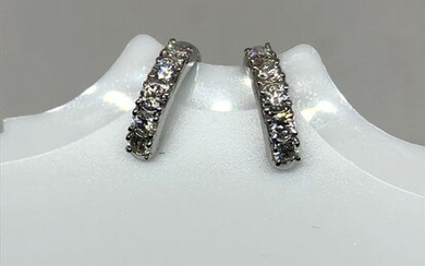 18 kt. White gold - Earrings Diamond