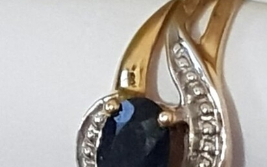18 kt. Yellow gold - Ring - 0.50 ct Sapphire - Sapphire