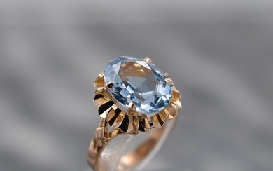 18 kt. Yellow gold - Ring - 5.80 ct Topaz