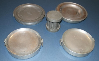18th and 19th Century Pewter Plate Warmers