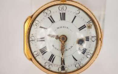 18th century yellow gold pocket watch.