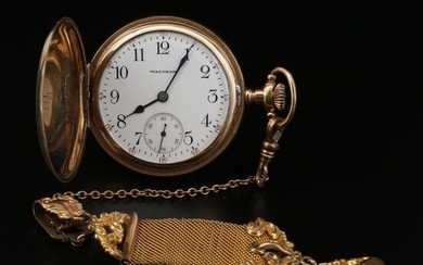 1908 Waltham Gold Filled Pocket Watch and Fob