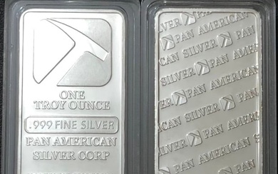 1oz PAN AMERICAN SILVER Encapsulated Clad Silver Bar