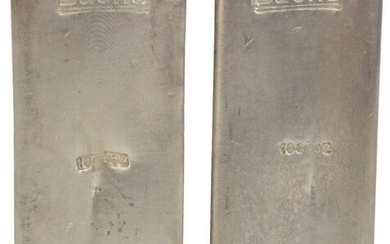 200 troy oz. Pure Silver, consisting of two 100 troy