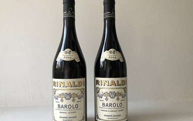 2004 Giuseppe Rinaldi; Brunate-Le Coste x 1 & Cannubi San Lorenzo - Ravera - Barolo - 2 Bottles (0.75L)