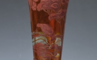 rare vase, Val St. Lambert and Orivit,...