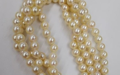 18 kt. Akoya pearls - Necklace Pearl - Pearls