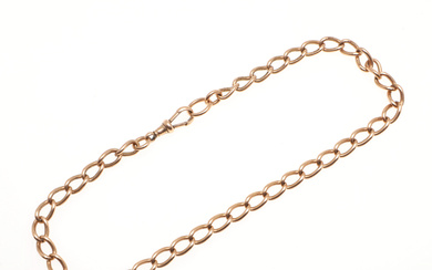 2967611. A 9CT GOLD WATCH CHAIN.