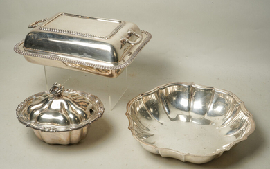 (3) Silverplate Vessels