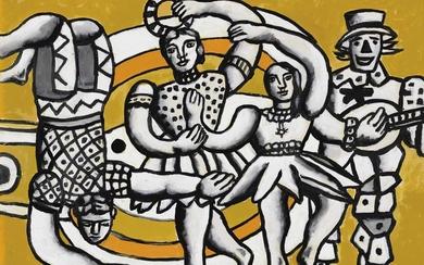 Fernand Léger (1881-1955), La parade sur fond jaune