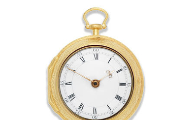 George Monro, Edinburgh. A gold key wind pair case pocket watch