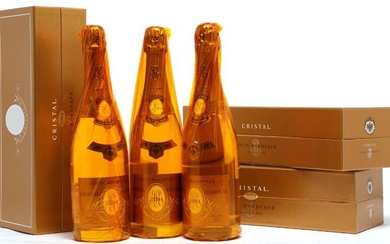 6 bts. Champagne “Cristal”, Louis Roederer 2004 A (hf/in). Oc. This item...