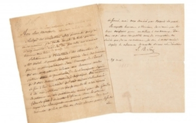 JEAN-BAPTISTE SAY (1767-1832) Lettre autographe signée