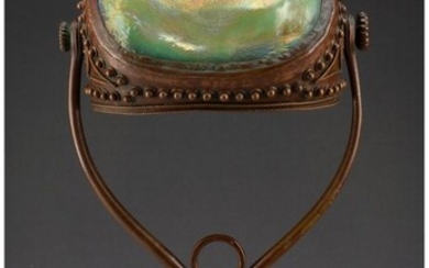 79011: Tiffany Studios Favrile Glass and Bronze Turtleb