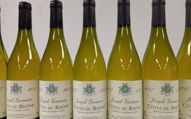 8 bouteilles de Côtes du Rhône Blanc récolte... - Lot 11 - Enchères Maisons-Laffitte