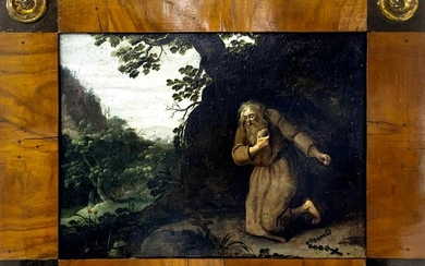 Italian painter from the 18th century. Saint Antony