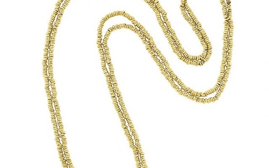 Pair of Long Gold Chain Necklaces