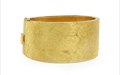 A 14 Karat Yellow Gold Bangle Bracelet.