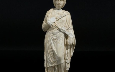 A 18th century Roman white marble sculpture of Livia
