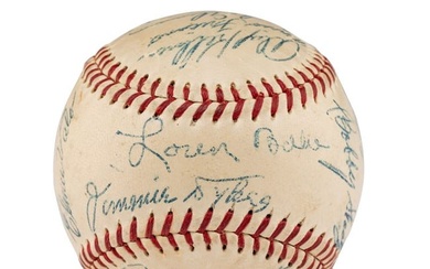 A 1953 Philadelphia Athletics Team Signed Autograph Baseball (PSA Auction Letter)
