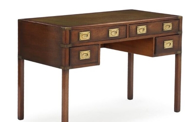 SOLD. A 20th century Military style mahogany writing desk. H. 74. L. 111. W. 56 cm. – Bruun Rasmussen Auctioneers of Fine Art