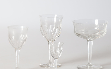 A 20th century glassware set.
