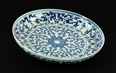 A Chinese Blue and White Porcelain Dish.