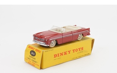 A French Dinky No: 24A "Chrysler New Yorker" in Dark Red wit...