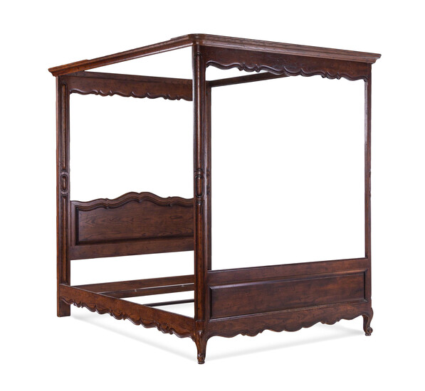 A French Provincial Style Walnut Tester Bed