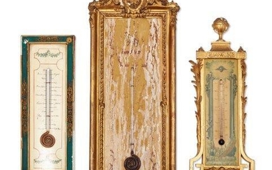 A French thermometer, 19th century, with a...