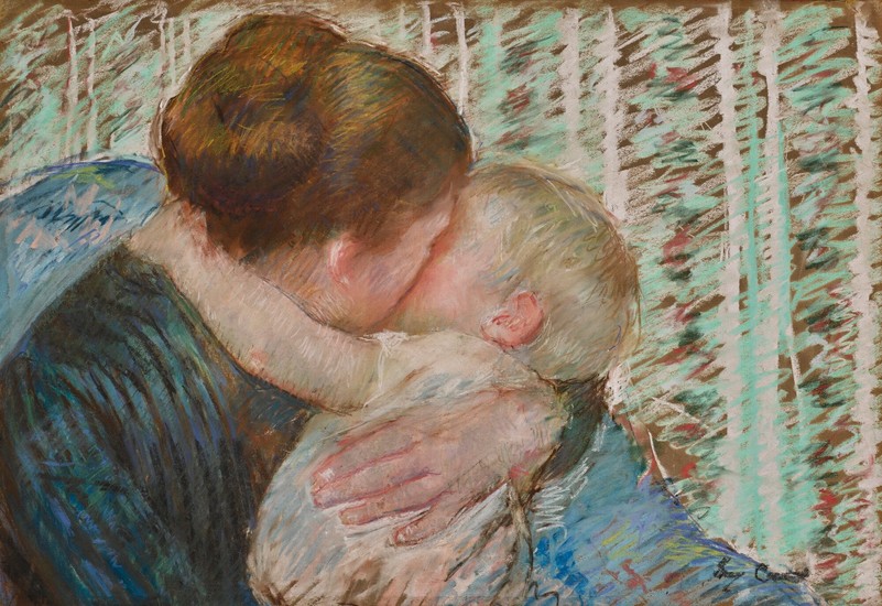 A GOODNIGHT HUG, Mary Cassatt