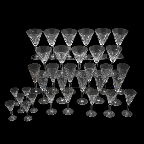 A GROUP OF WATERFORD SHEILA PATTERN GLASSES. A suite of Wate...