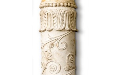 A LARGE PLASTER CAST OF A COLUMN SECTION, 19TH/20TH CENTURY