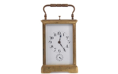 A LATE VICTORIAN REPEATER CARRIAGE CLOCK