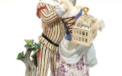 A Meissen Porcelain Figure Group, 20th century, from the Comedia...