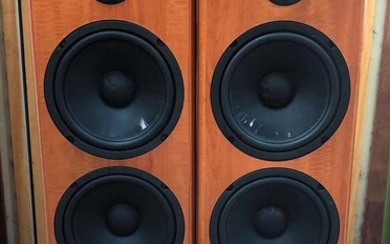 A PAIR OF DENON STEREO SPEAKERS